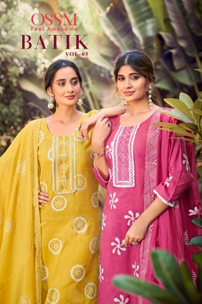 BATIK Vol 05 BY OSSM DESIGNER KURTI WHOLESELER IN SURAT